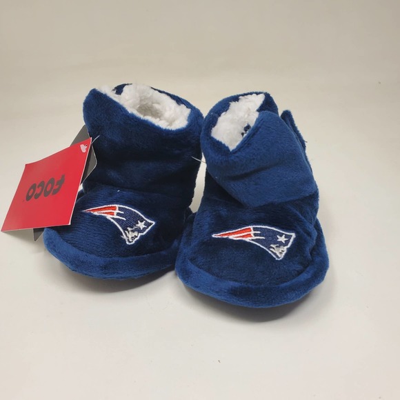 NEW NFL Infant High Boot Bootie Slippers New England Patriots - Picture 1 of 5